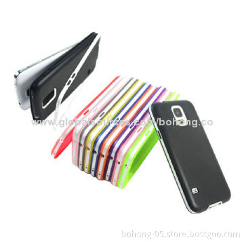Matte TPU + PC 2-in-1 Cases for Samsung S5, different colors available, 500 pieces MOQ each color